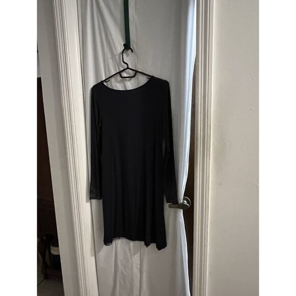 Desigual Navy Purple Paisley Print T Shirt Shift Day Dress Sz S Made In Spain - Picture 4 of 4